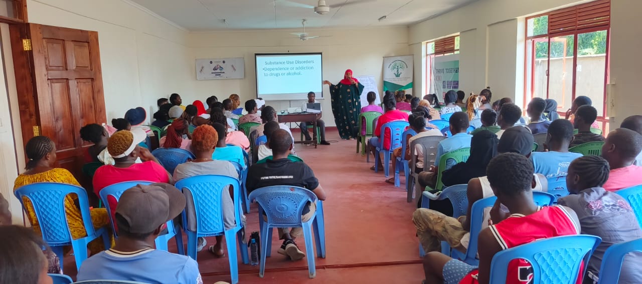 Ustawi Minds community mental health session